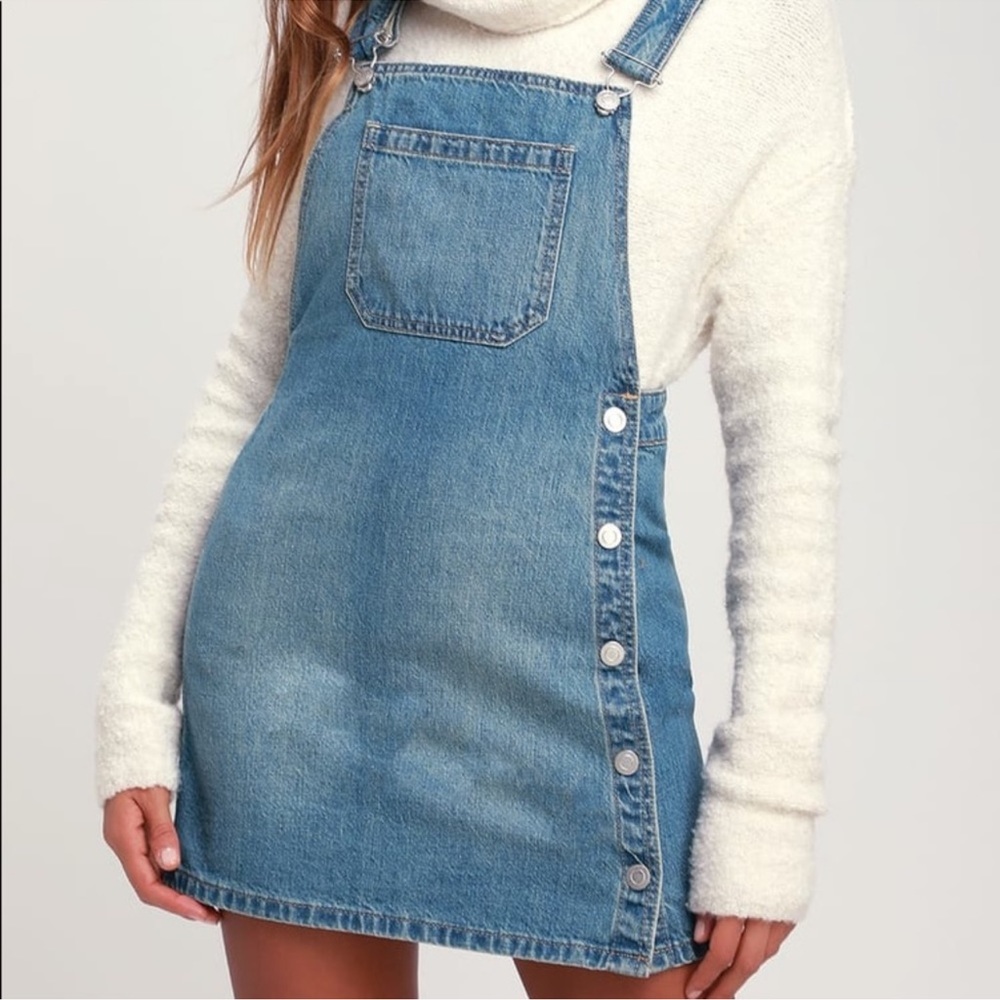 Free People denim overall dress
